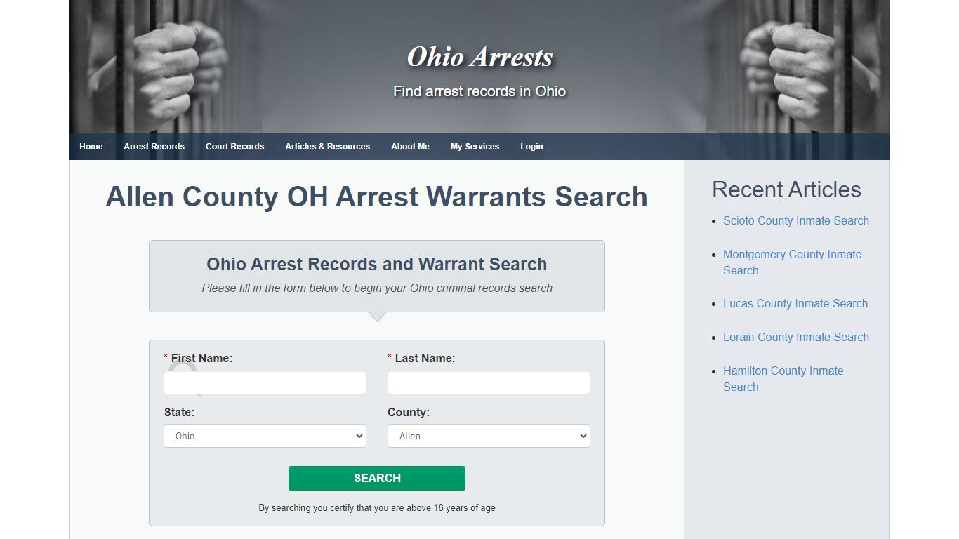 Allen County OH Arrest Warrants Search - Ohio Arrests