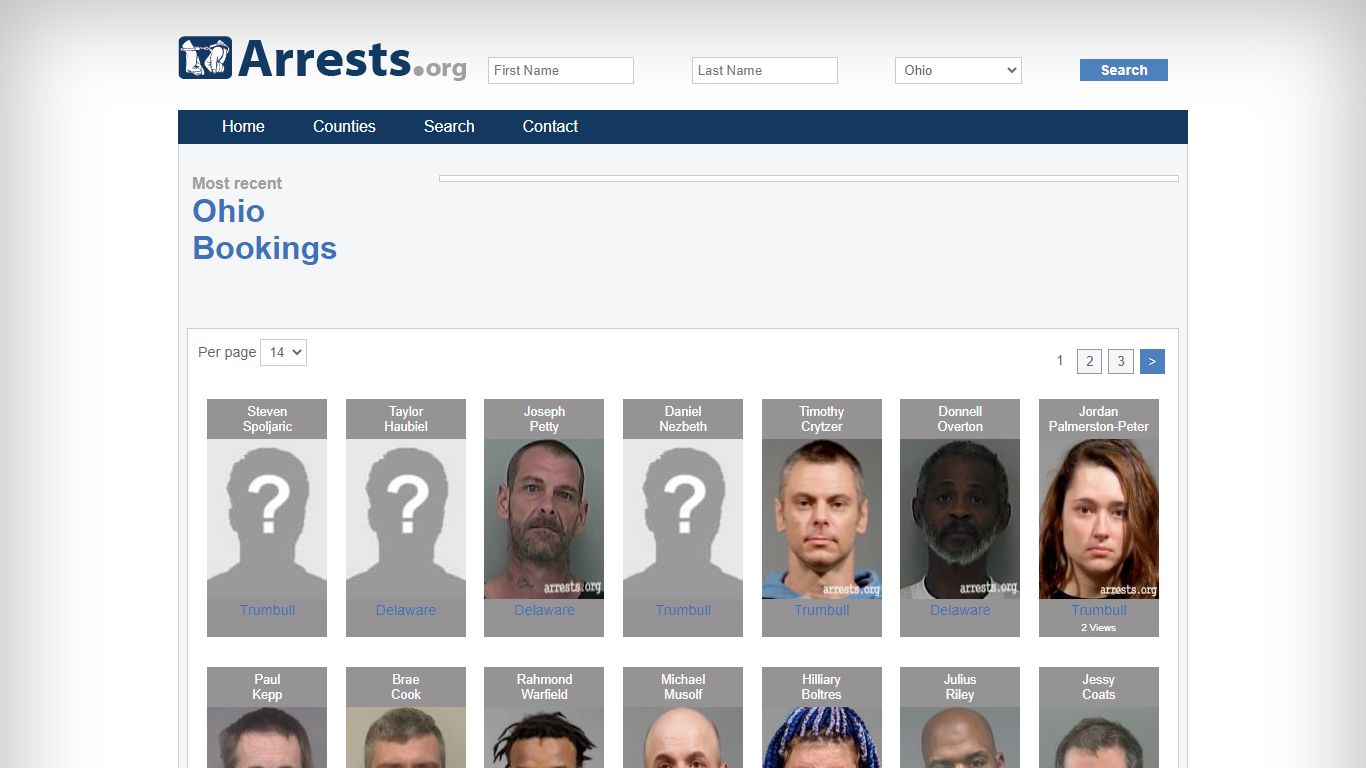 Ohio Arrests and Inmate Search